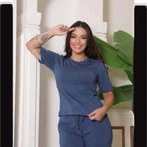 conjunto moletinho manga curta