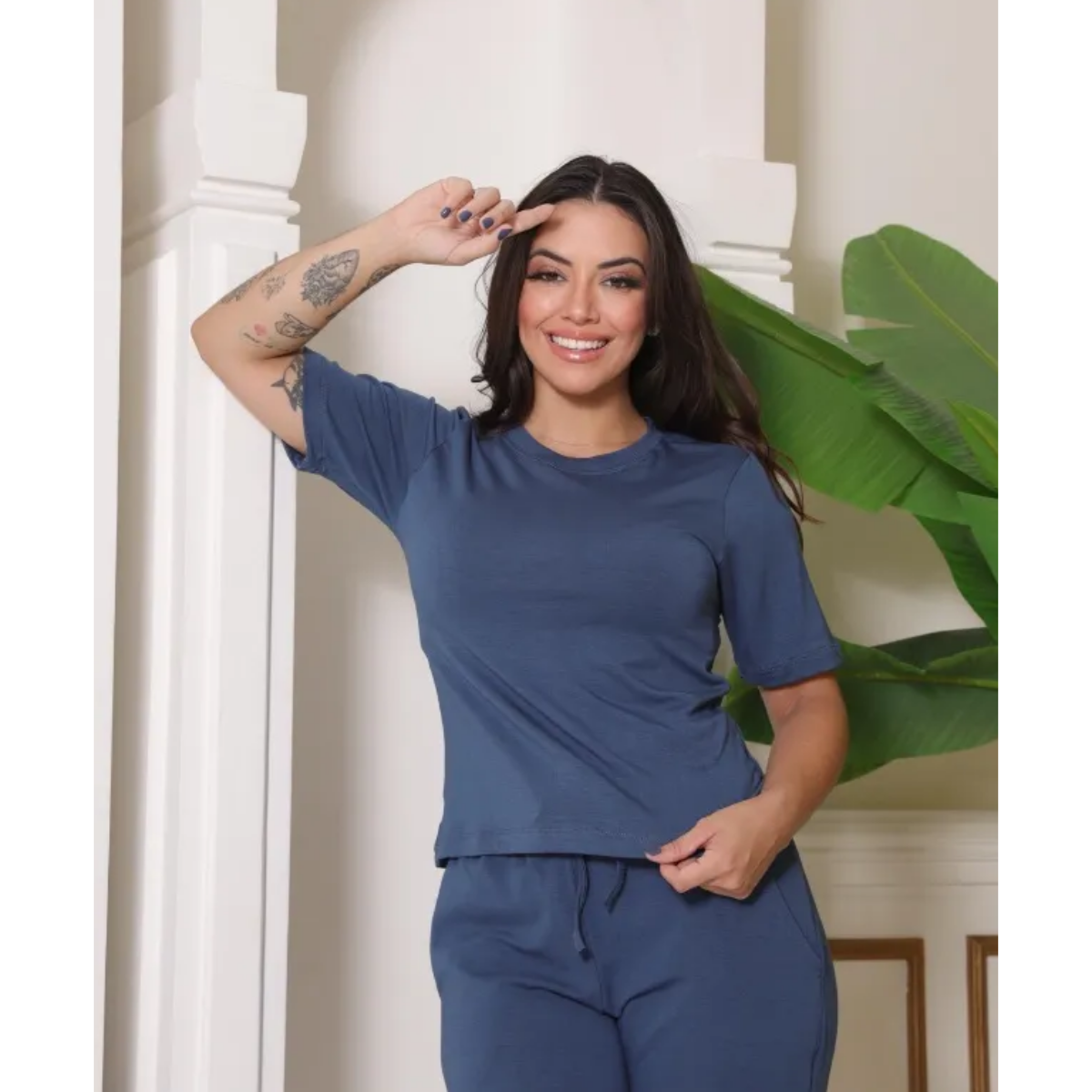 conjunto moletinho manga curta